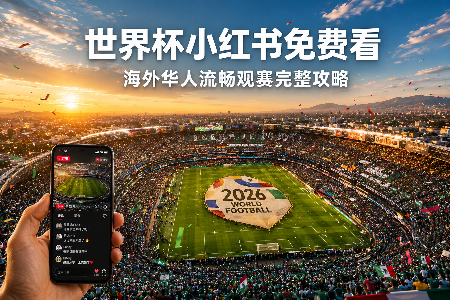 2026世界杯小红书免费直播,海外华人怎么流畅观看?